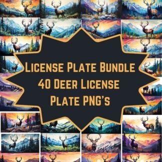 Deer Front License Plate Bundle