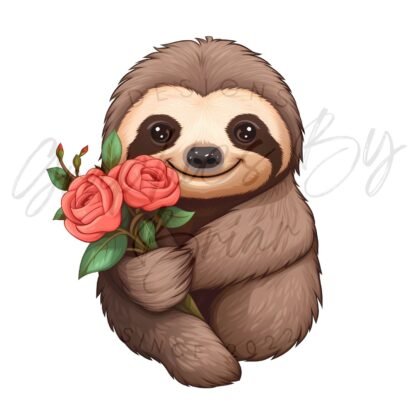 Sloth Valentine PNG